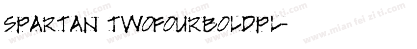Spartan TwoFourBoldPL字体转换